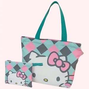 NWT! Hello Kitty Tote Bag with Pouch